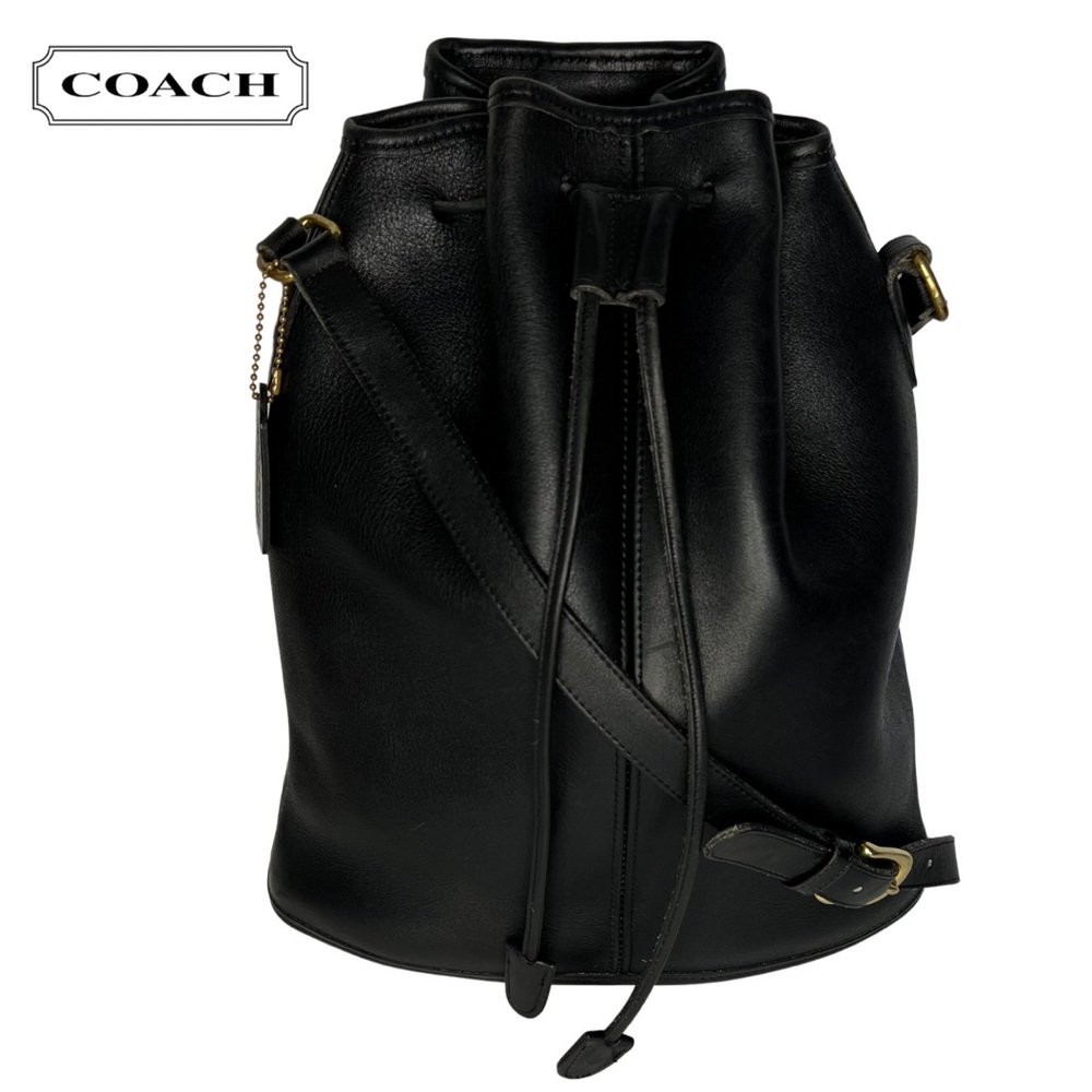 Coach | Authenticated Vintage Black Nicholas Drawstring Bucket Bag